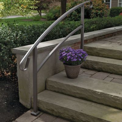 Image showing  HandiRail 5-Step Aluminum Rail Kit, Aged Bronze