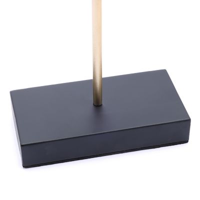 Image showing  Abstract Celestial Orbit Gold Metal and Black Base Tabletop Decor