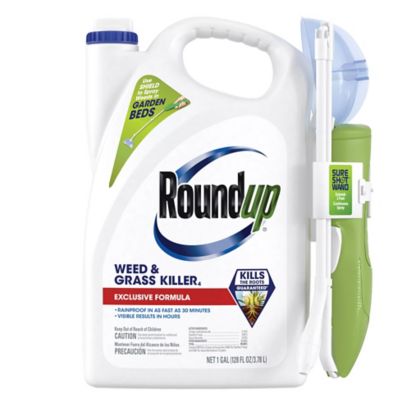 Roundup Weed & Grass Killer4 with Sure Shot Wand, 1 gal.