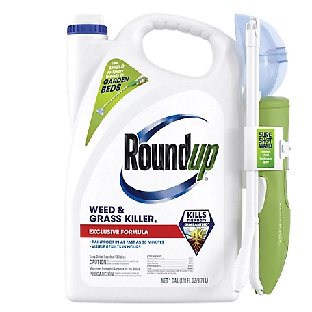 Roundup Weed & Grass Killer4 with Sure Shot Wand, 1 gal.