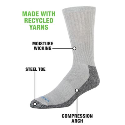 Image showing  - Mens Socks - Cushion Work Crew Socks Size 6-12, WNB03M0077