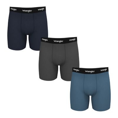 Wrangler - Mens Boxer Briefs Moisture Wicking Breathable Men's Boxer Briefs