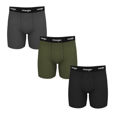 Wrangler - Mens Boxer Briefs Moisture Wicking Breathable Men's Boxer Briefs