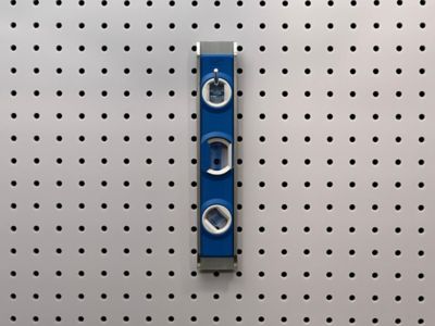 Image showing  1 in. Single Rod 30 Degree Bend Steel Pegboard Hook for 1/8 in. and 1/4 in. Pegboard, 10 Pack