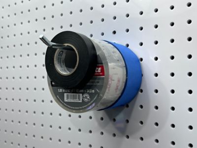 Image showing  6 in. Single Rod 30 Degree Bend Steel Pegboard Hook for 1/8 in. and 1/4 in. Pegboard, 10 Pack