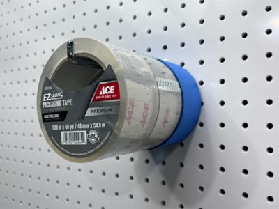 Image showing  6 in. Single Rod 90 Degree Bend Steel Pegboard Hook for 1/8 in. and 1/4 in. Pegboard, 10 Pack