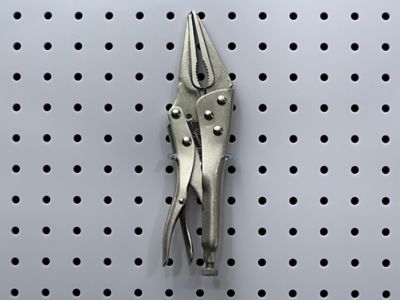 Image showing  3/4 in. Zinc Plated Steel Pliers Holder for 1/8 in. and 1/4 in. Pegboard, 10 Pack