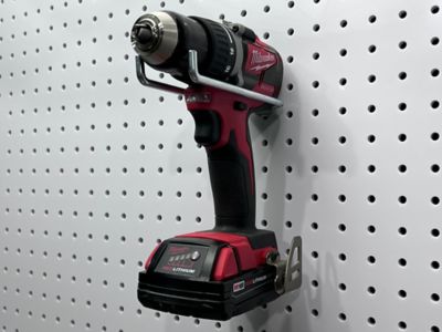 Image showing 5 th Triton Products 5-3/4 in. Double Rod 80 Degree Bend Steel Pegboard Hook for 1/8 in. and 1/4 in. Pegboard, 10 Pack