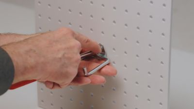 Image showing  1 in. to 2 in. Hold Range Steel Ext Spg Clips for 1/8 in. and 1/4 in. Pegboard, 5 Pack