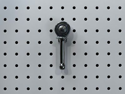 Image showing  3/4 in. I.D. Zinc Plated Steel Single Ring Tool Holder for DuraBoard or 1/8 in. and 1/4 in. Pegboard, 10 Pack