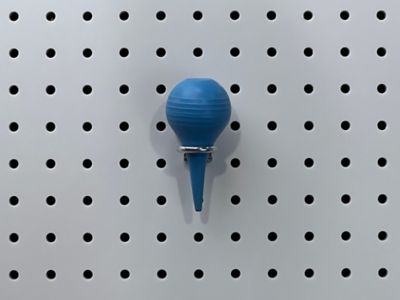 Image showing  3/4 in. I.D. Zinc Plated Steel Single Ring Tool Holder for DuraBoard or 1/8 in. and 1/4 in. Pegboard, 10 Pack