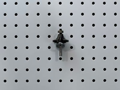 Image showing  3/4 in. I.D. Zinc Plated Steel Single Ring Tool Holder for DuraBoard or 1/8 in. and 1/4 in. Pegboard, 10 Pack