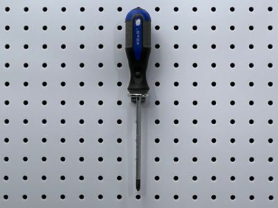 Image showing 6 th Triton Products 3/4 in. I.D. Zinc Plated Steel Single Ring Tool Holder for DuraBoard or 1/8 in. and 1/4 in. Pegboard, 10 Pack
