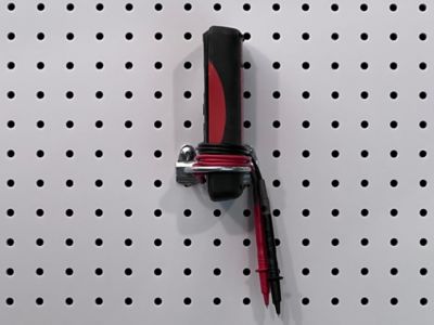 Image showing  2-7/8 in. Steel Double Mount U Shape Pegboard Hook for 1/8 in. and 1/4 in. Pegboard, 5 Pack