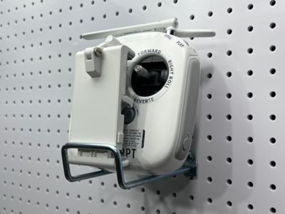 Image showing  5 in. 80 Degree Bend Steel Double Closed End Loop Pegboard Hook for 1/8 in. and 1/4 in. Pegboard, 5 Pack