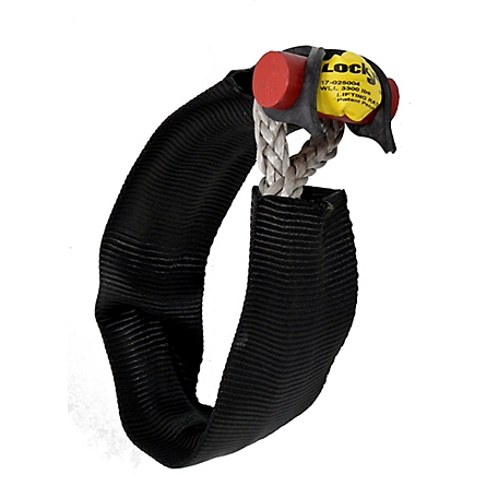 LockJaw Flexible Synthetic Soft Shackle, Lifting Rated, 1.65 Tons WLL, 4 in. capacity