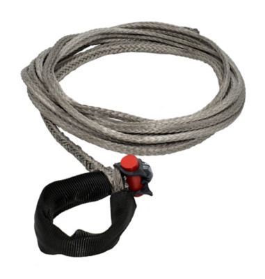 LockJaw 1/4 in. x 25 ft. 2,833 lbs. WLL. LockJaw Synthetic Winch Line w/Integrated Shackle