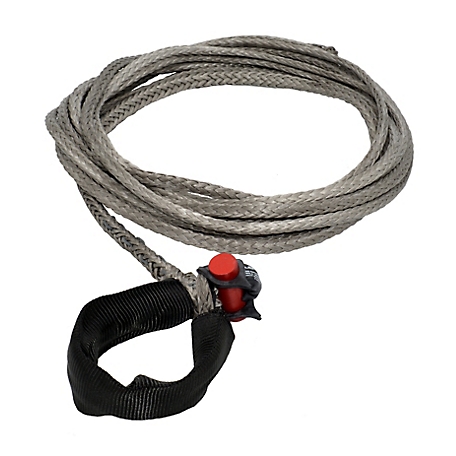 LockJaw 1/4 in. x 25 ft. 2,833 lbs. WLL. LockJaw Synthetic Winch Line w/Integrated Shackle