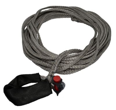 LockJaw Synthetic Winch Line with Integrated Shackle 1/4 IN. X 50 FT. 2833 LBS WLL