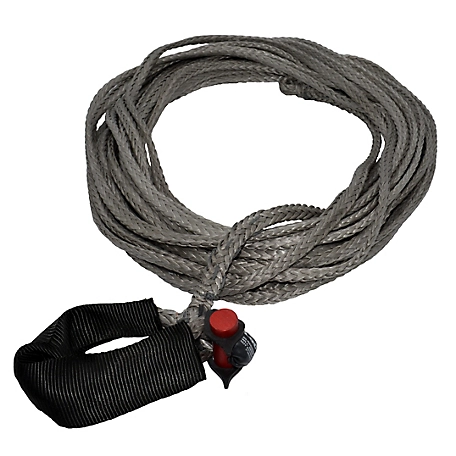 LockJaw Synthetic Winch Line with Integrated Shackle 1/4 IN. X 50 FT. 2833 LBS WLL