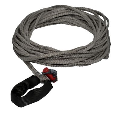 LockJaw 1/4 in. x 75 ft. 2,833 lbs. WLL. LockJaw Synthetic Winch Line w/Integrated Shackle