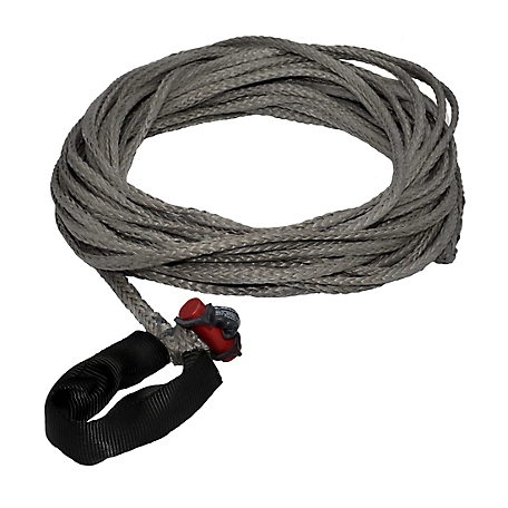 LockJaw 1/4 in. x 75 ft. 2,833 lbs. WLL. LockJaw Synthetic Winch Line w/Integrated Shackle
