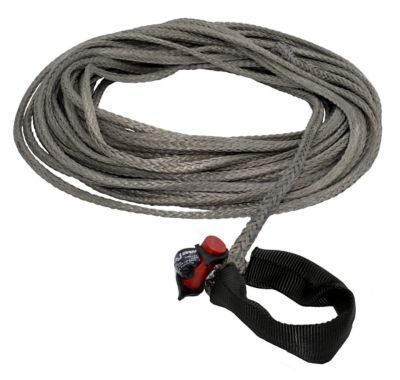 LockJaw 1/4 in. x 100 ft. 2,833 lbs. WLL Synthetic Winch Line with Integrated Shackle