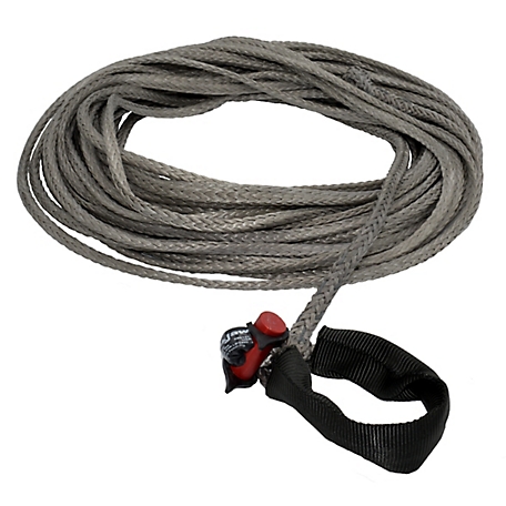 LockJaw 1/4 in. x 100 ft. 2,833 lbs. WLL Synthetic Winch Line with Integrated Shackle
