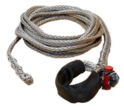 LockJaw 3/8 in. x 25 ft. 6,600 lbs. WLL Synthetic Winch Line with Integrated Shackle