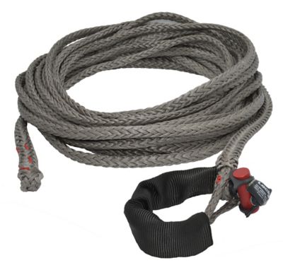 LockJaw 3/8 in. x 50 ft. 6,600 lbs. WLL. LockJaw Synthetic Winch Line w/Integrated Shackle