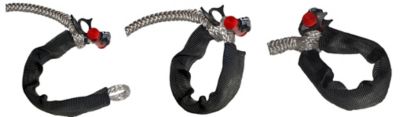 Image showing  3/8 in. x 75 ft. 6,600 lbs. WLL. LockJaw Synthetic Winch Line w/Integrated Shackle