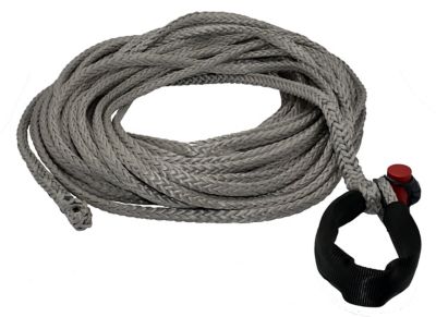 LockJaw 3/8 in. x 100 ft. 6,600 lbs. WLL. LockJaw Synthetic Winch Line w/Integrated Shackle