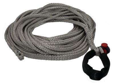 LockJaw 3/8 in. x 125 ft. 6,600 lbs. WLL. LockJaw Synthetic Winch Line w/Integrated Shackle