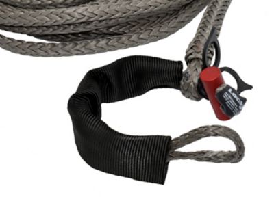Image showing  3/8 in. x 125 ft. 6,600 lbs. WLL. LockJaw Synthetic Winch Line w/Integrated Shackle