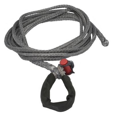 LockJaw 7/16 in. x 25 ft. 7,400 lbs. WLL. LockJaw Synthetic Winch Line w/Integrated Shackle
