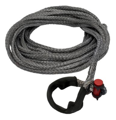 LockJaw 7/16 in. x 50 ft. 7,400 lbs. WLL. LockJaw Synthetic Winch Line w/Integrated Shackle