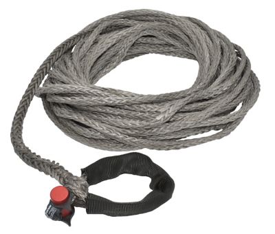 LockJaw 7/16 in. x 75 ft. 7,400 lbs. WLL. LockJaw Synthetic Winch Line w/Integrated Shackle