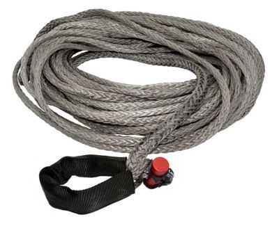 LockJaw 7/16 in. x 100 ft. 7,400 lbs. WLL. LockJaw Synthetic Winch Line w/Integrated Shackle