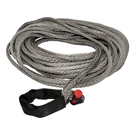 LockJaw 7/16 in. x 100 ft. 7,400 lbs. WLL. LockJaw Synthetic Winch Line w/Integrated Shackle
