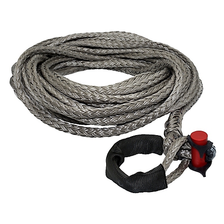 LockJaw 1/2 in. x 75 ft. 10,700 lbs. WLL. LockJaw Synthetic Winch Line w/Integrated Shackle