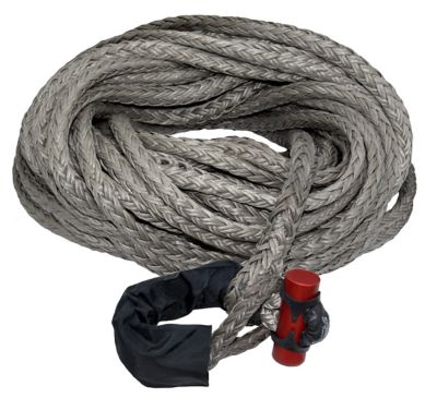 LockJaw 5/8 in. x 125 ft. 16,933 lbs. WLL. LockJaw Synthetic Winch Line w/Integrated Shackle