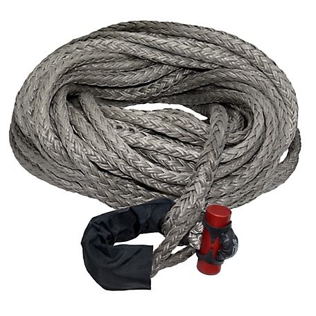 LockJaw 5/8 in. x 125 ft. 16,933 lbs. WLL. LockJaw Synthetic Winch Line w/Integrated Shackle