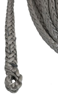Image showing  5/8 in. x 125 ft. 16,933 lbs. WLL. LockJaw Synthetic Winch Line w/Integrated Shackle