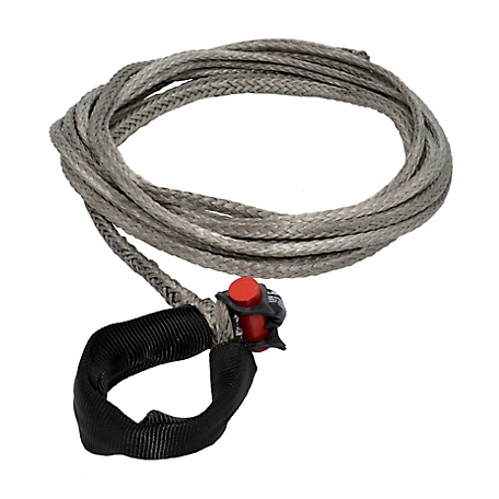 LockJaw 1/4 in. x 25 ft. 2,833 lbs. WLL. LockJaw Synthetic Winch Line Extension w/Integrated Shackle