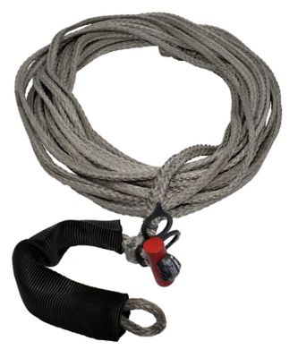 LockJaw 1/4 in. x 50 ft. 2,833 lbs. WLL. LockJaw Synthetic Winch Line Extension w/Integrated Shackle