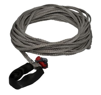 LockJaw 1/4 in. x 75 ft. 2,833 lbs. WLL. LockJaw Synthetic Winch Line Extension w/Integrated Shackle