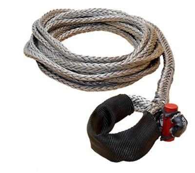 LockJaw 3/8 in. x 25 ft. 6,600 lbs. WLL. LockJaw Synthetic Winch Line Extension w/Integrated Shackle