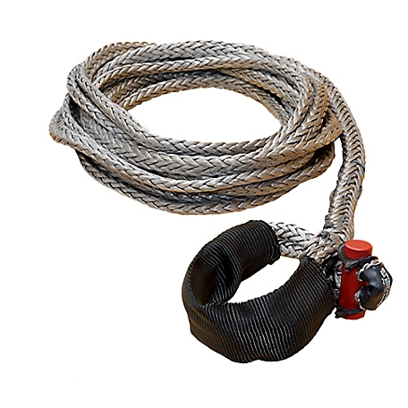 LockJaw 3/8 in. x 25 ft. 6,600 lbs. WLL. LockJaw Synthetic Winch Line Extension w/Integrated Shackle