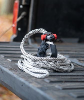 Image showing  3/8 in. x 25 ft. 6,600 lbs. WLL. LockJaw Synthetic Winch Line Extension w/Integrated Shackle
