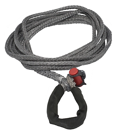 LockJaw 7/16 in. x 25 ft. 7,400 lbs. WLL. LockJaw Synthetic Winch Line Extension w/Integrated Shackle